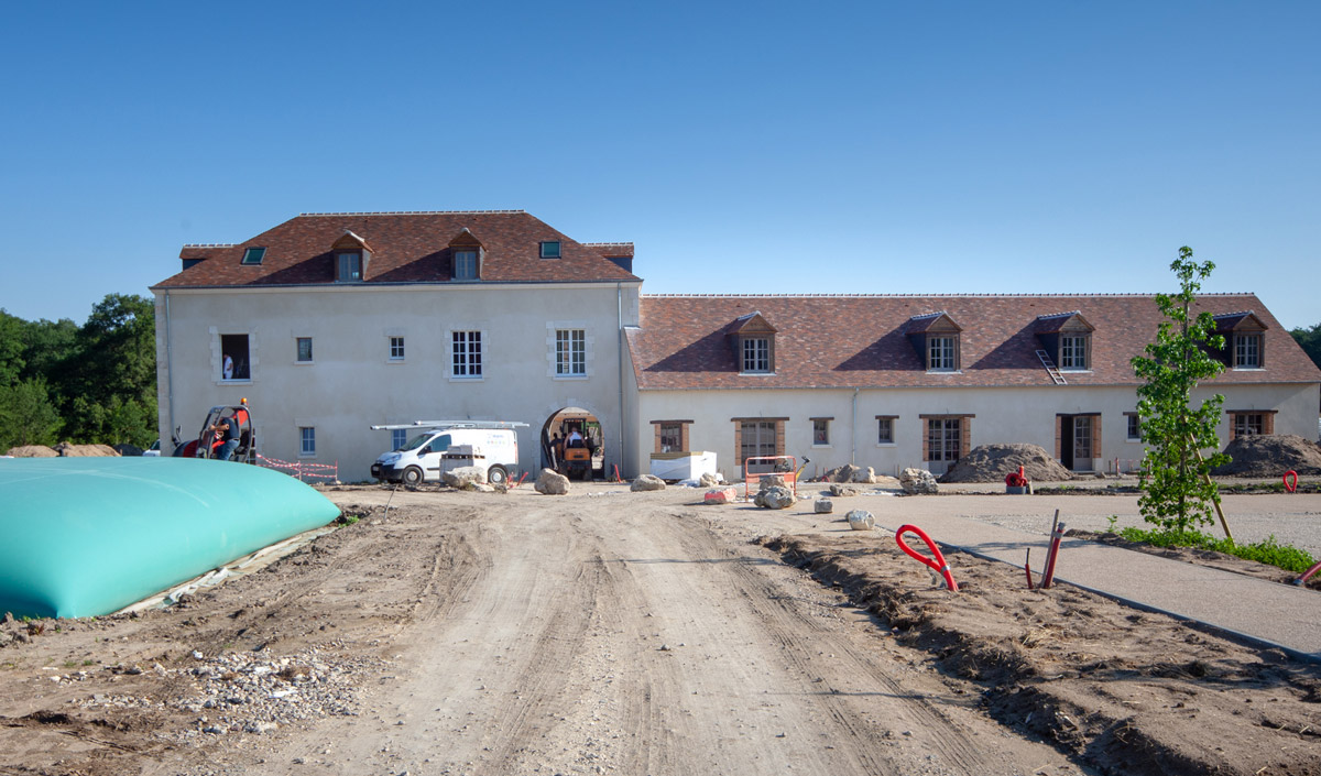 Les travaux à la Ferme de Boulogne